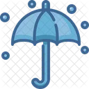 Umbrella Snowing Bad Weather Icon