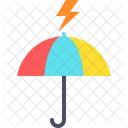 Umbrella Rainfall Thunder Icon
