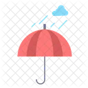 Umbrella Camping Rain Icon