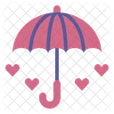 Umbrella Protection Velentine Icon