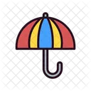 Umbrella Parasol Snowfall Protection Icon