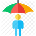 Umbrella Person Business Icon