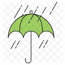 Umbrella Raining Water Icon