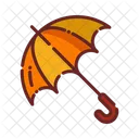 Autumn Season Umbrella Icon