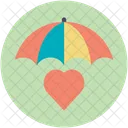 Umbrella Fall Love Icon