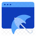 Umbrella Internet Web Cover Icon