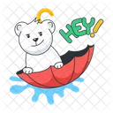 Umbrella Boat Bear Umbrella Hey Bear Icon