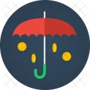 Umbrella Coins Money Icon