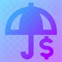 Umbrella Dollar Icon