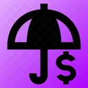 Umbrella Dollar Icon