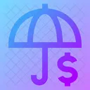 Umbrella Dollar Icon