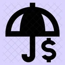 Umbrella Dollar Icon