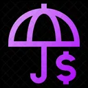 Umbrella Dollar Icon