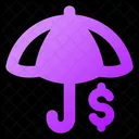 Umbrella Dollar Icon