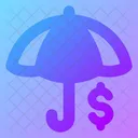 Umbrella Dollar Icon