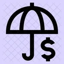 Umbrella-dollar  Icon