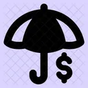 Umbrella Dollar Dollar Umbrella Icon