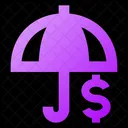 Umbrella Dollar Icon