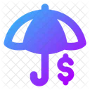 Umbrella Dollar Icon