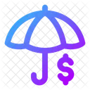 Umbrella Dollar Icon