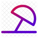 Umbrella Beach Summer Icon