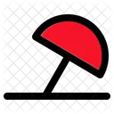 Umbrella Beach Summer Icon