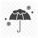 Umbrella With Snow Icon