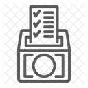 Umfrage Abstimmung Container Symbol