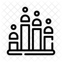 Umfragediagramm Balkendiagramm Umfrageergebnisse Symbol