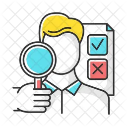 Umfrageinterviewer  Symbol
