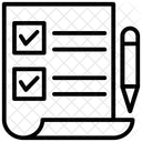 Einkaufen Liste Checkliste Symbol