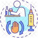 Sucht Behandlung Medikament Icon