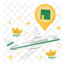 Umrah Flight Kaaba Icon