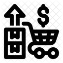 Umsatzsteigerung Umsatzwachstum Gewinnsteigerung Symbol