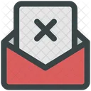 Umschlag E Mail Kreuz Symbol