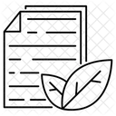 Umweltdokument Botanische Datei Oko Datei Symbol