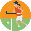 Terrain Hockey Sports Icon