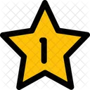 Una Estrella Calificacion Revision Icono