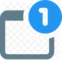 Una notificación  Icono