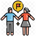 Unabhängige Beziehung  Symbol