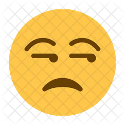 Unamused Face Emoji Icon - Download in Flat Style