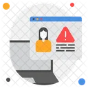 Unauthorized Access Cybersecurity Data Breach Icon