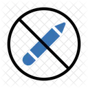 Eingeschrankt Bleistift Verbot Symbol