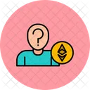 Unbekannter Ethereum Besitzer Metaverse Digital Icon