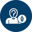 Unbekannter Ethereum Besitzer Metaverse Digital Icon