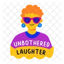 Unbekummertes Lachen Unbekummert Sarkastisch Icon