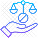 Unbiased Law Independence Icon