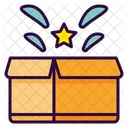 Unboxing Delivering Star Icon
