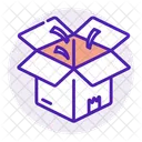 Unboxing Package Box Icon