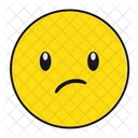 Uncertain Emoji Face Icon